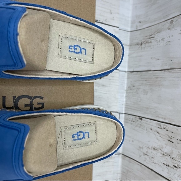 UGG Caleel Blue Nubuck Espadrille Sneaker Size 7 - Picture 8 of 13